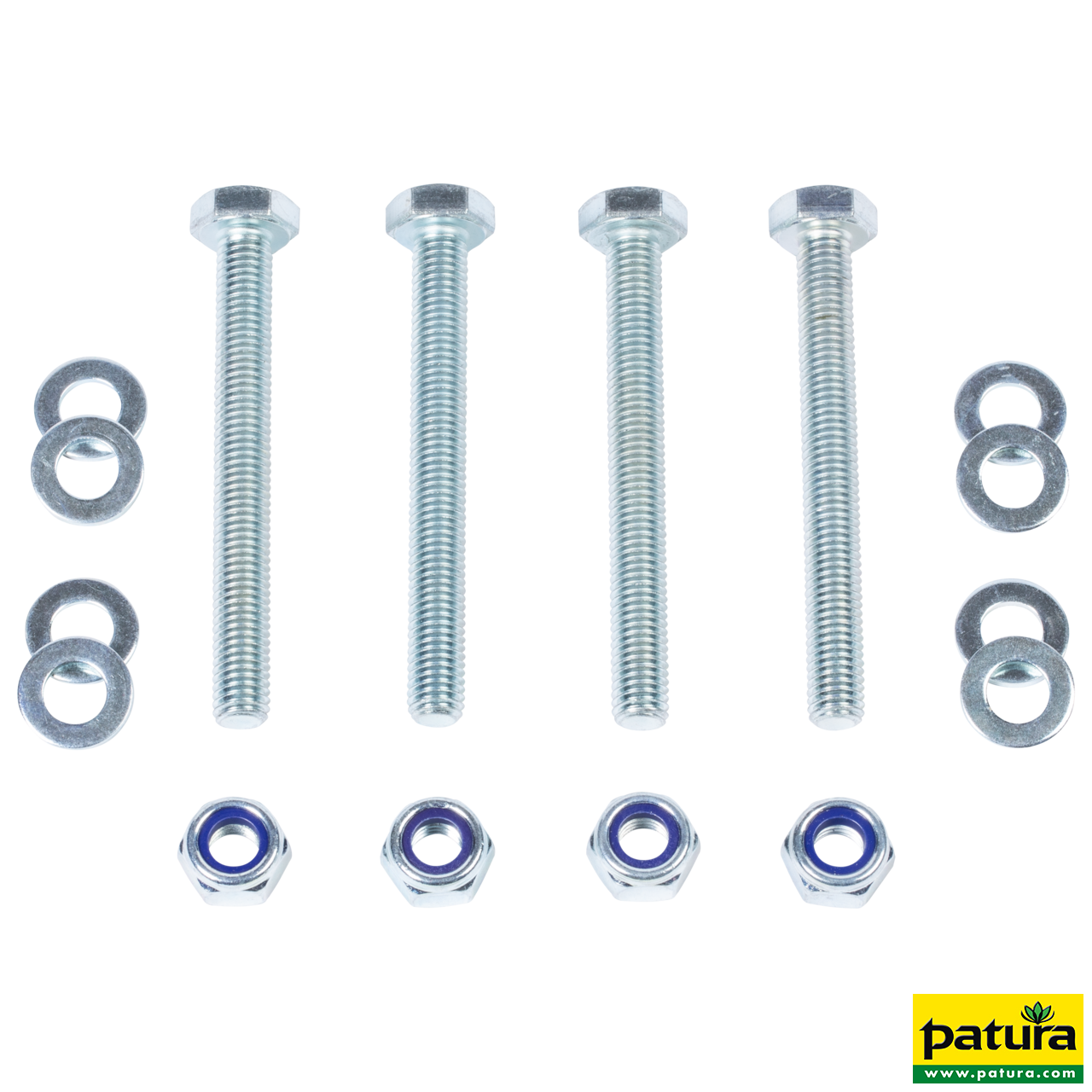 Montageset für 2 x Kratzbürste an Pfosten d=76 mm