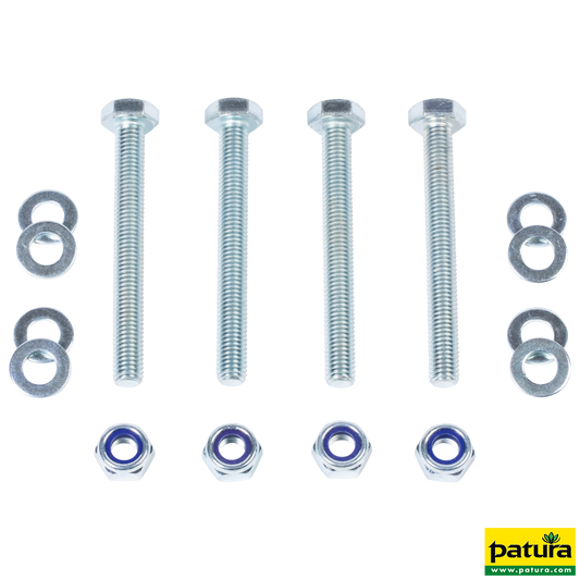 Montageset für 2 x Kratzbürste an Pfosten d=76 mm