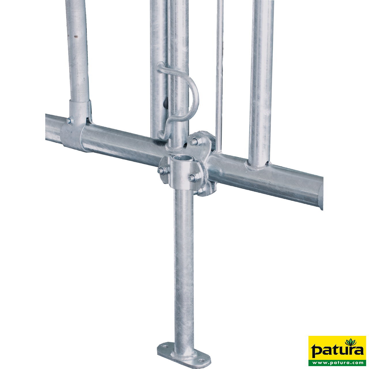 Mittelstütze 460 mm mit Bodenplatte und Querschelle