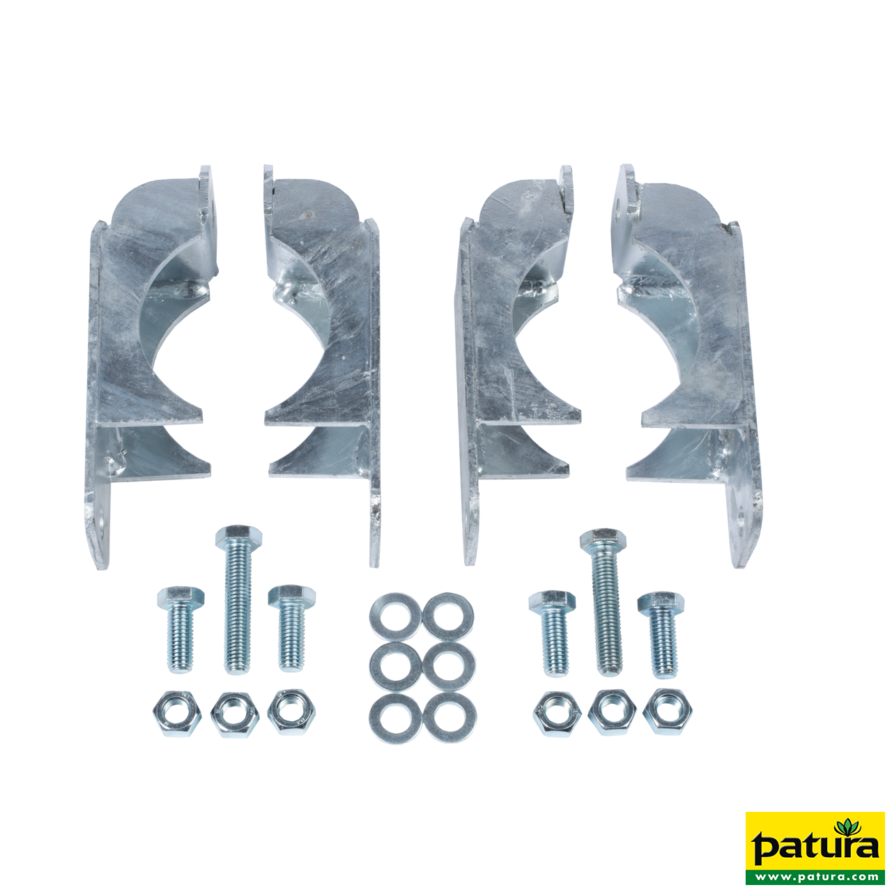 Halter für Schwingbürste MINI für Rundpfosten d= 102 mm