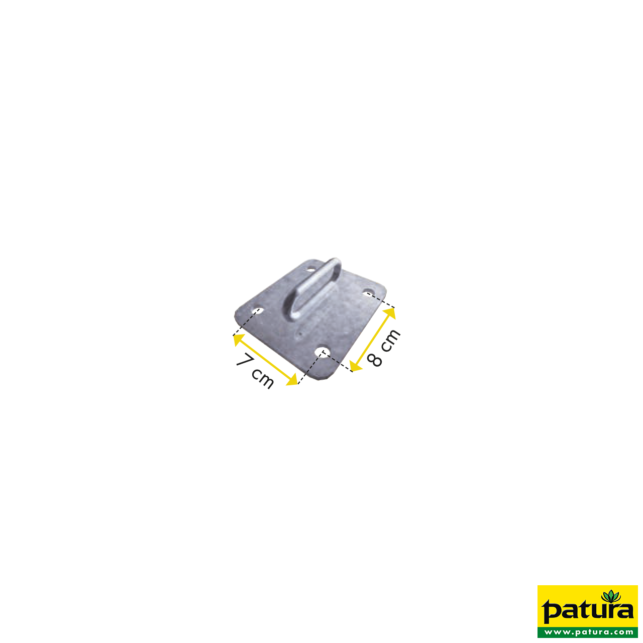 Halter für Nacken- und Nasengurt Boden/Wand und Pfosten 60x60 mm