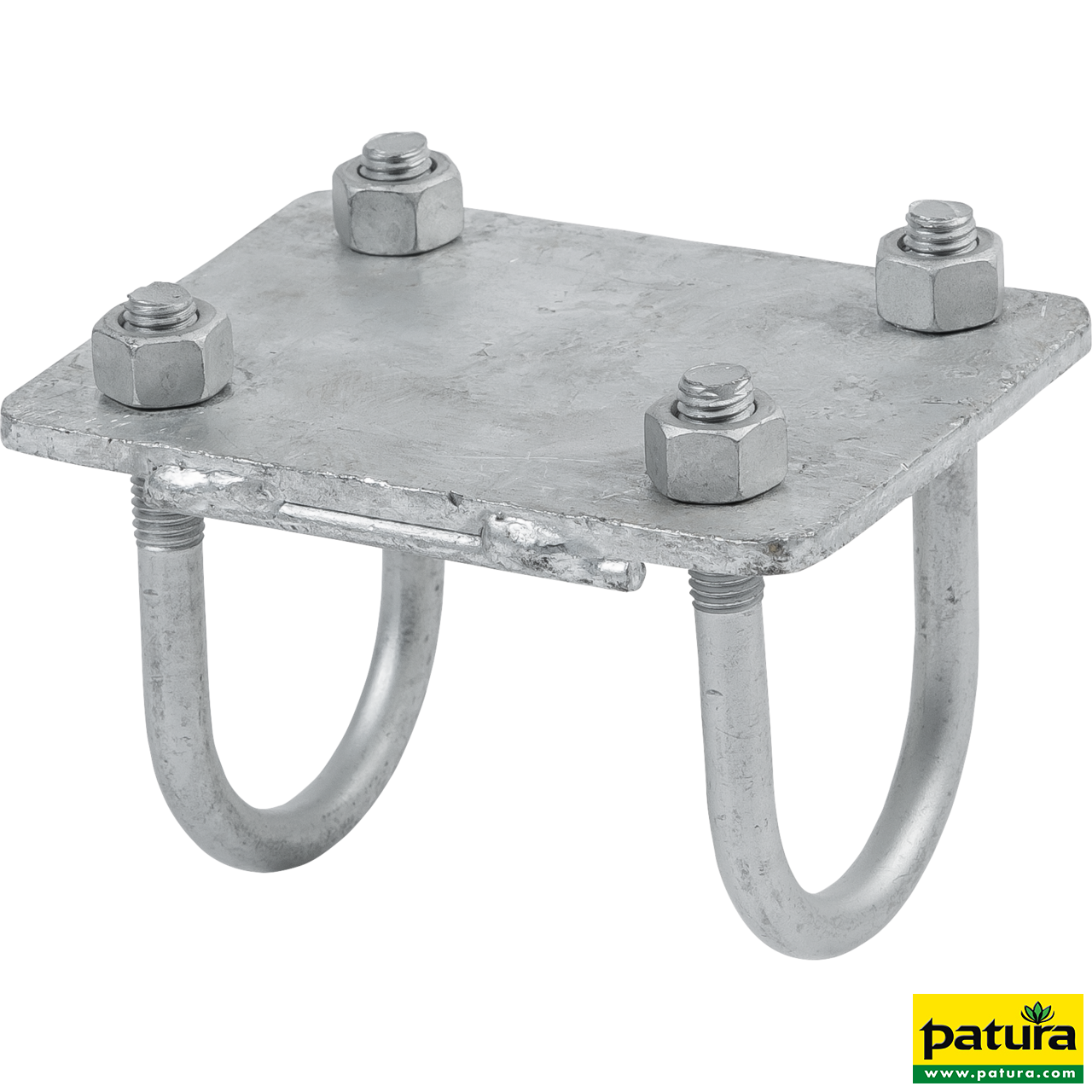 Halter für Nacken- und Nasengurt mit Bügelschrauben für Rohr d= 48,3 mm