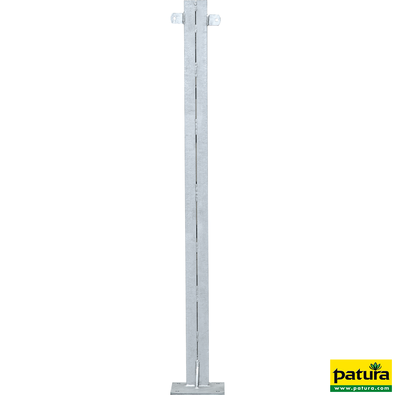 U-Profil für Holzbohlen, L= 1,20 m doppelt, mit Bodenplatte, vz