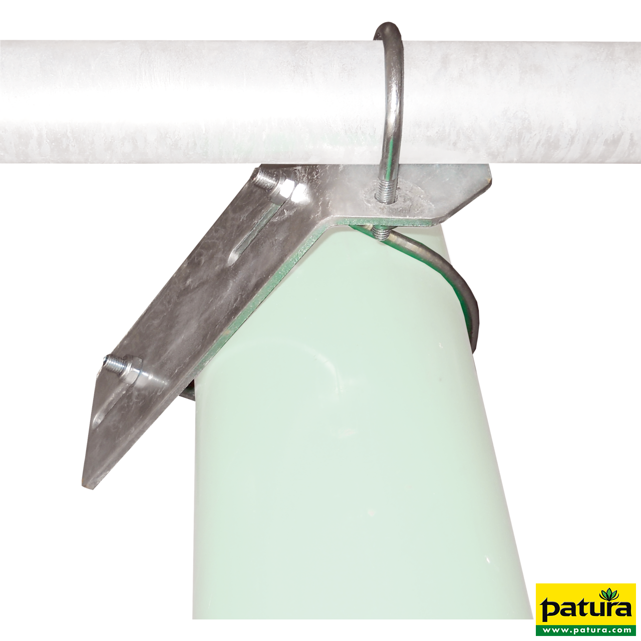 Halter für Bugrolle an Rohr 60 mm