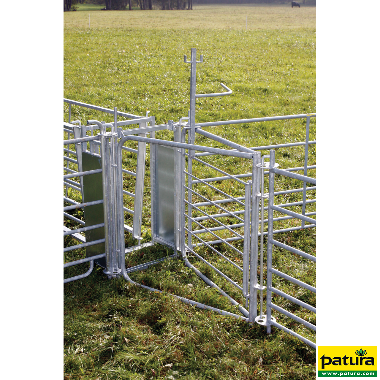 2-Wege-Sortiertor, für Schaf-Fanganlagen mit Bedienhebel, vz.