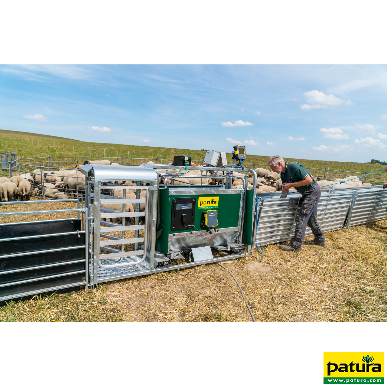 3-Wege- Wiege- und Sortierbox mit Druckluftbetrieb