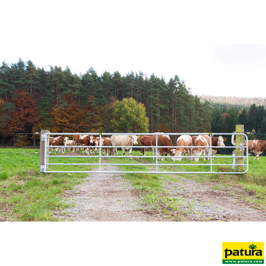 Profi-Weidezauntor, verstellbar, 0,90 m hoch, 4,00 - 5,00 m,