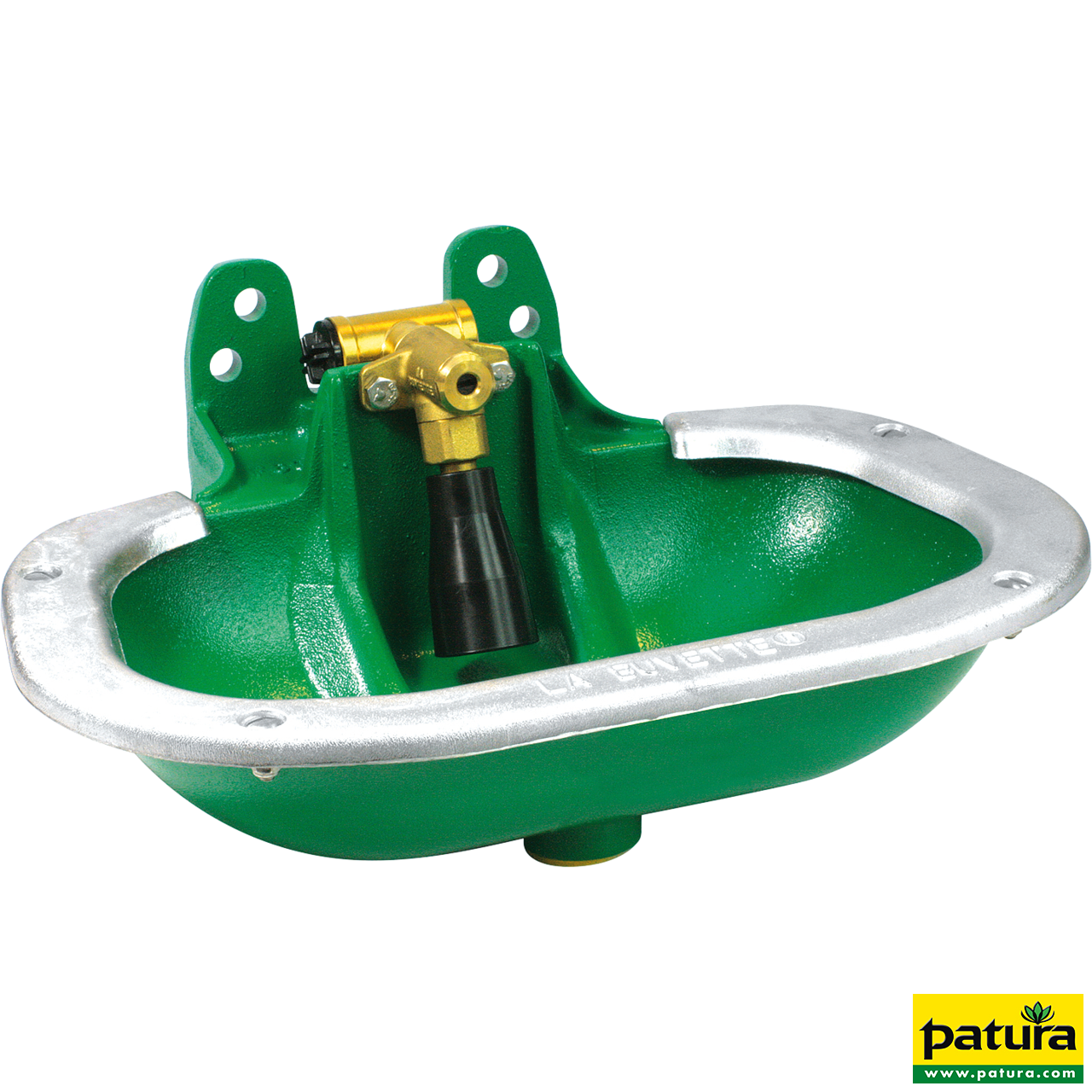 Rohrventil-Becken Mod. F60, Polycoat, Messingventil 3/4"