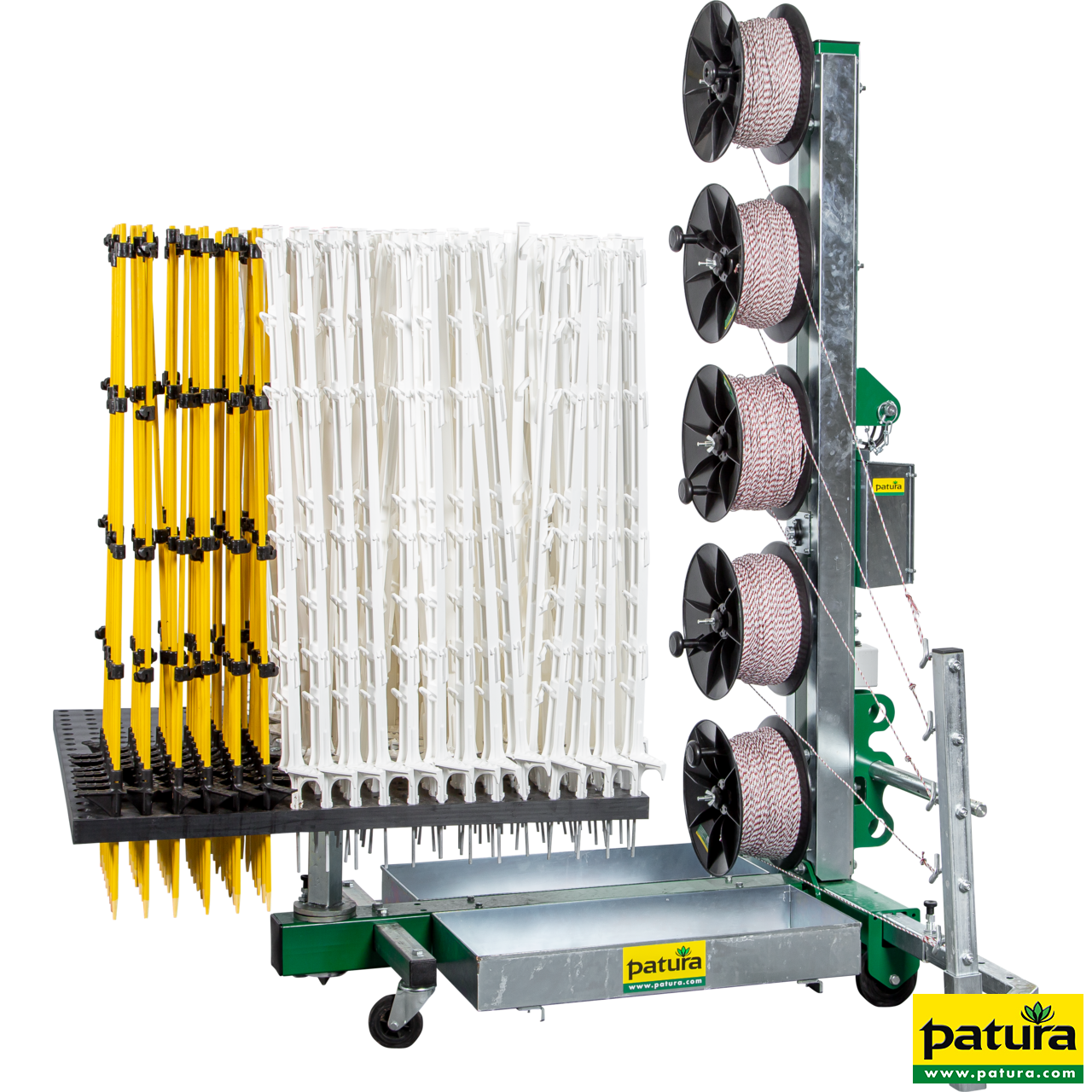 Tornado Master 5.0 Weidezaunmaschine für bis zu 5-reihige Zäune mit 3-Punkt