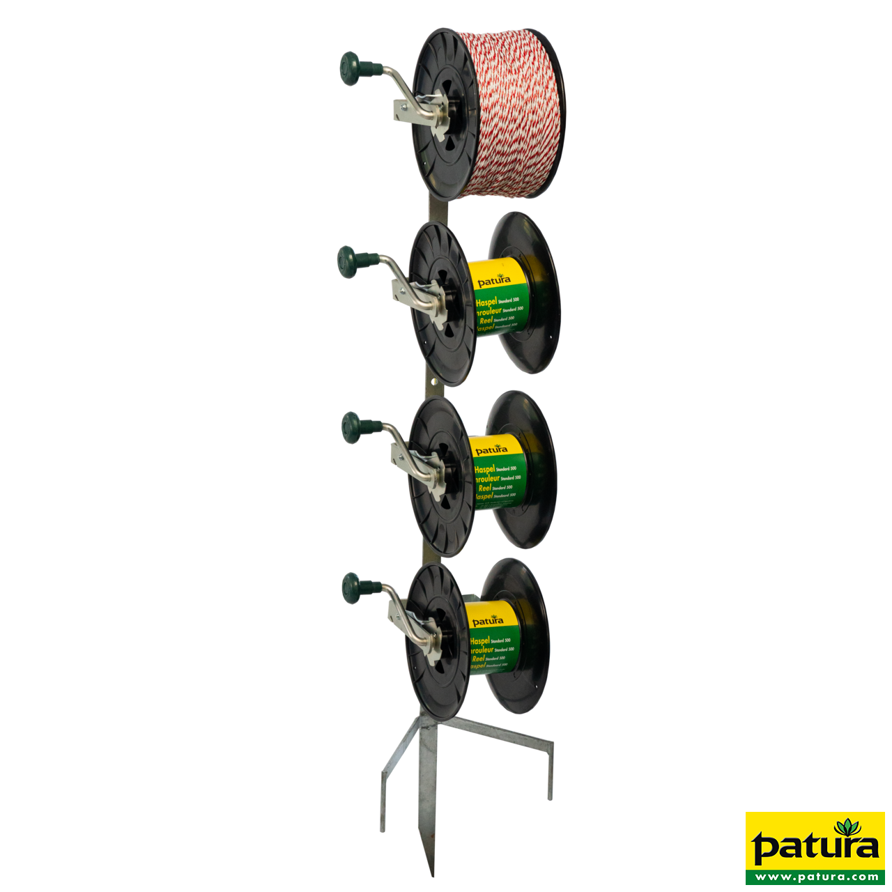 Standard-Montagepfahl, für bis zu 4 Haspeln, Zaunhöhe bis 1,30 m