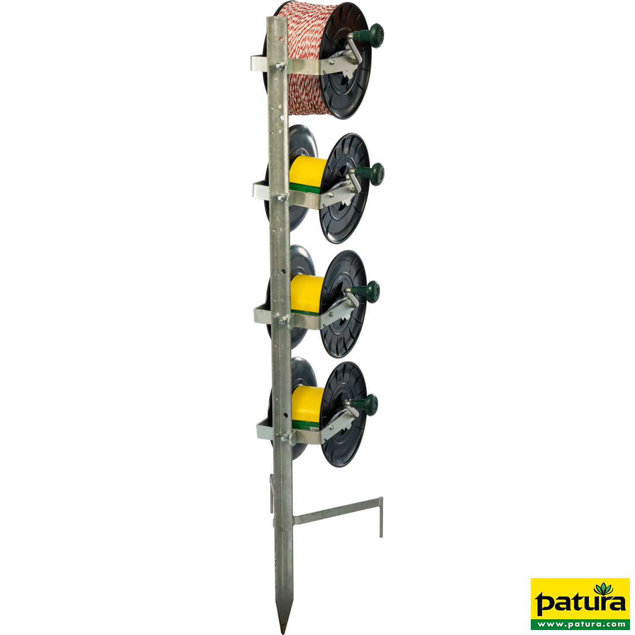 Standard-Montagepfahl, für bis zu 4 Haspeln, Zaunhöhe bis 1,30 m