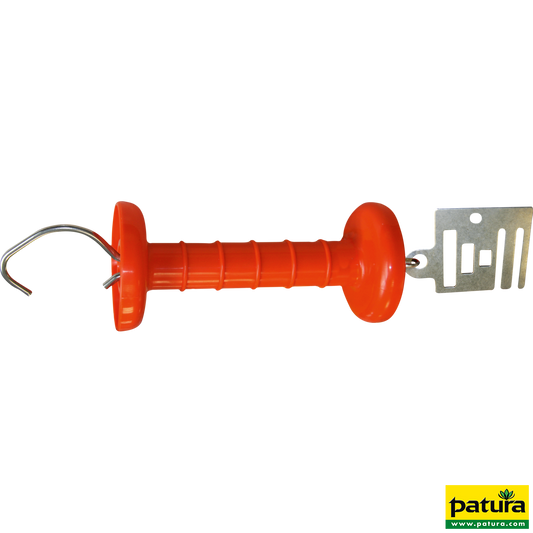 Spezial-Torgriff Breitband, Edelstahl, mit Anschlußplatte für Band bis 40 mm