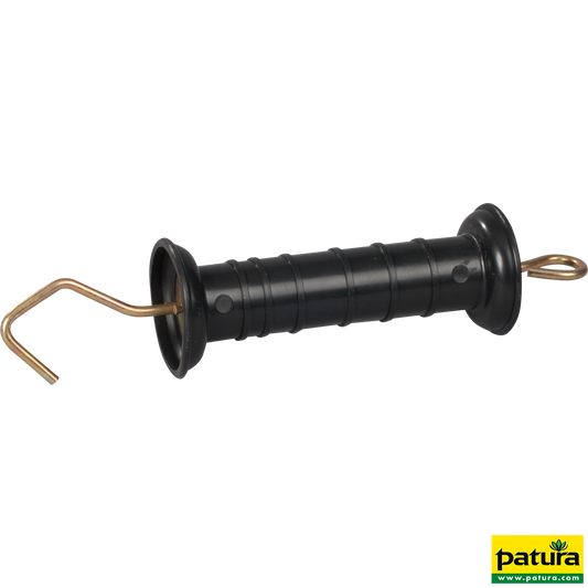 Torgriff, schwarz, mit Haken und Feder mit Zugbegrenzung