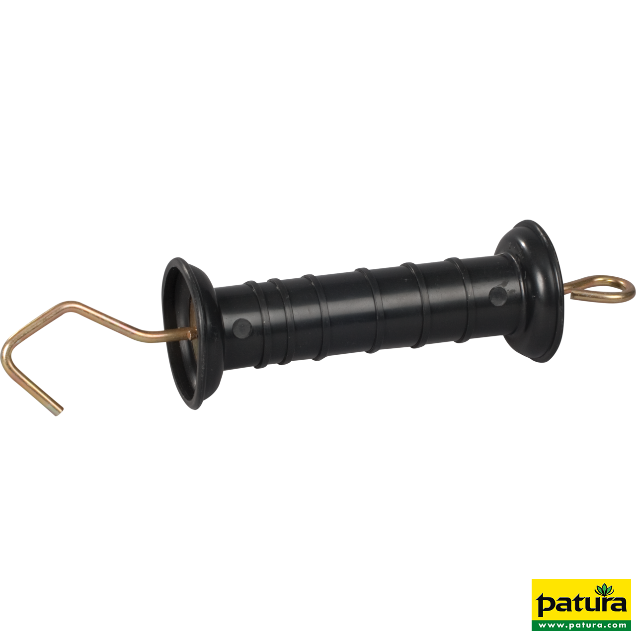 Torgriff, schwarz, mit Haken und Feder mit Zugbegrenzung (5 Stück / Pack)