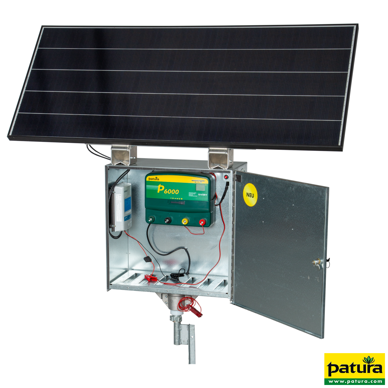 P6000, mit Sicherheitsbox XL, 200 W Solarmodul, Erdstab und