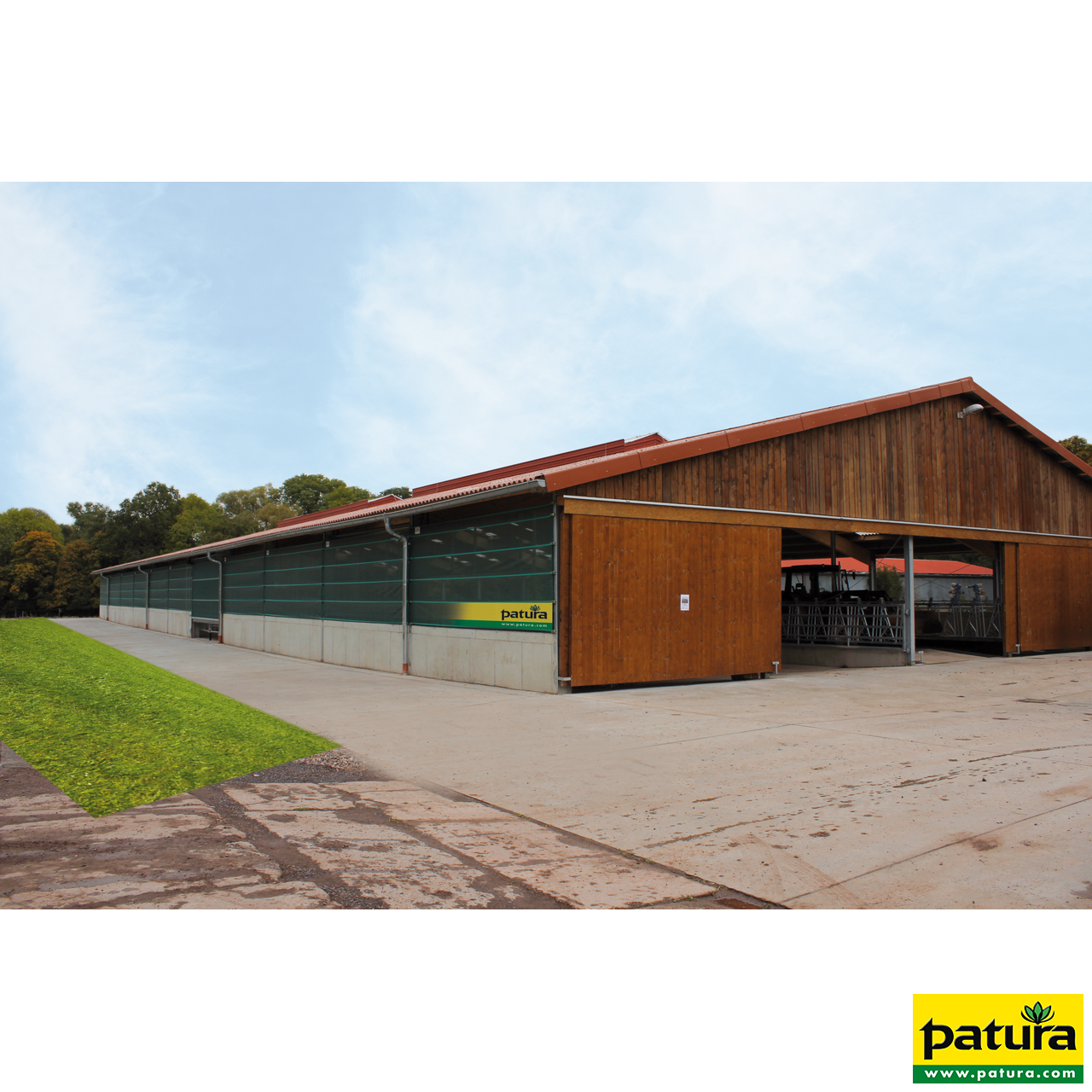 Windschutz-Spannpanele, Höhe 2,00 m Breite  6,10 m