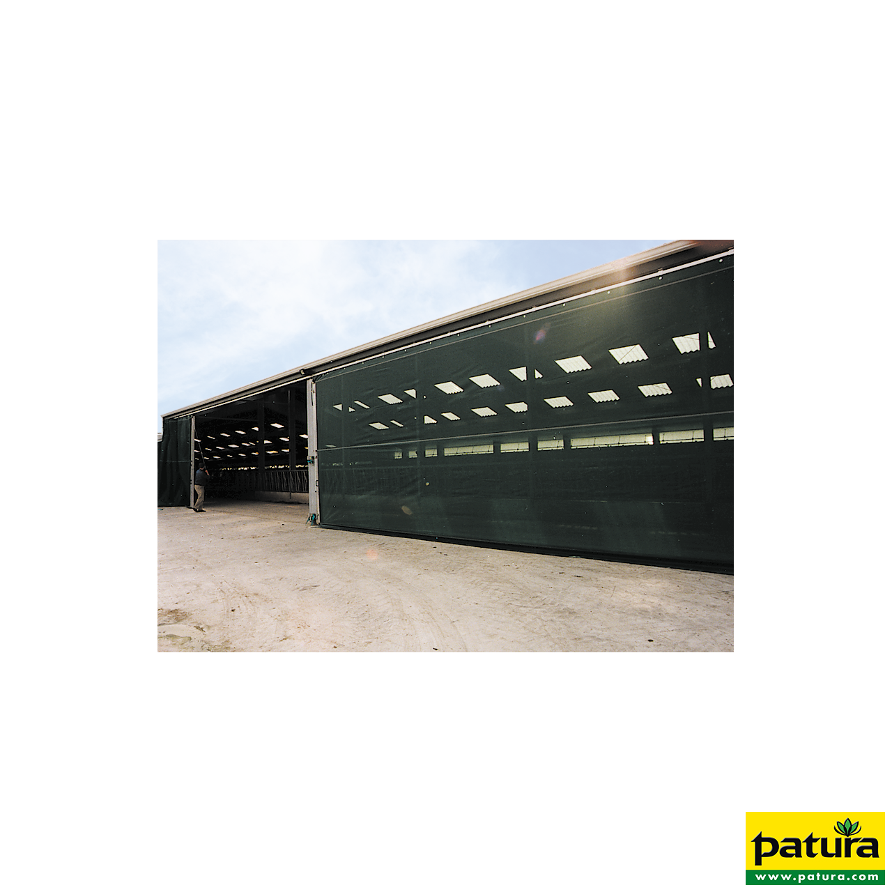 Windschutz-Vorhang Höhe 3,00 m Breite 20,0 m